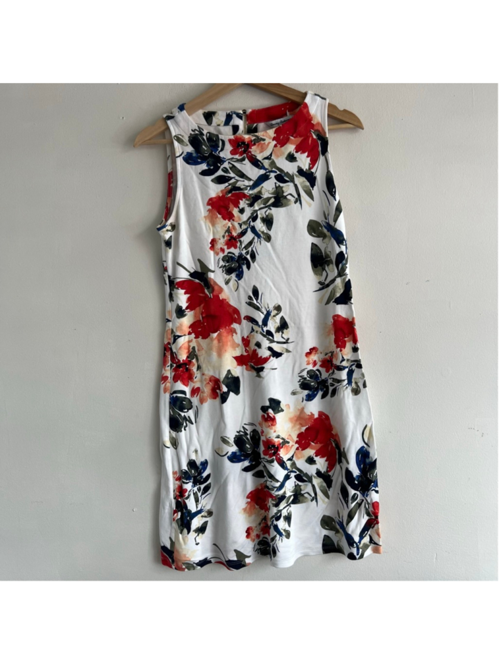 Tommy Bahama Floral Mini Dress S White Red